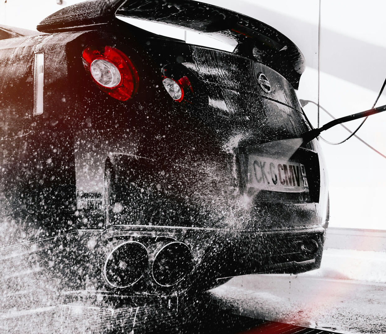 Pressure Washing Car